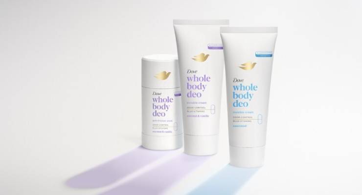 Dove Launches Whole Body Deodorants for 72-Hour Odor Protection