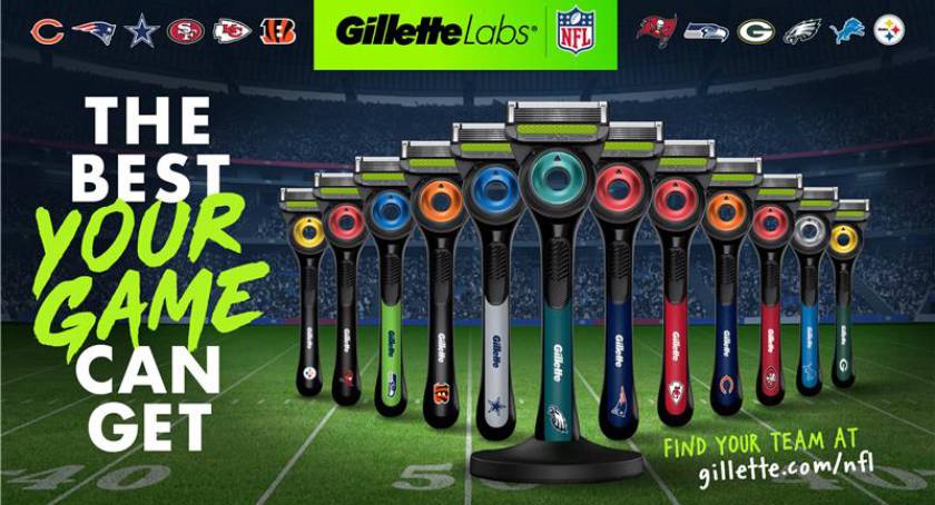 Gillette Spectre Razor GilletteLabs Taps Into NFL Fandom with Special Edition Razors | Happi
