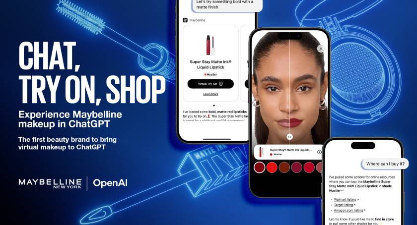 Maybelline Brings Real-Time Makeup Virtual Try-On To ChapGPT